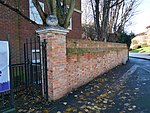 Wall fronting grounds formerly belonging to Bexley House (demolished)