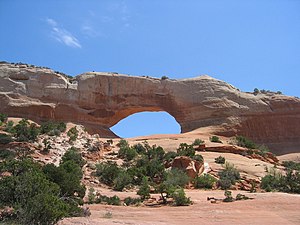 Photo of Wilson Arch. It is located about 24 m...