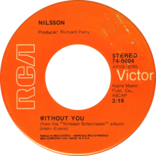 Без тебя Гарри Нильссон Side-A US vinyl.png