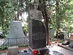 Могила, в которой похоронен Борзов Иван Иванович (1915-1974), лётчик морской торпедоносной авиации, маршал авиации, Герой Советского Союза