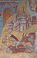 Prophets Elijah and Enoch, Holy Cross Cathedral, western wall of the quadrangle, fresco by Nikitin