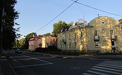 Вид на переулок от улицы Савушкина
