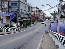 The western branch of Bang Kruai–Sai Noi Road in the subdistrict