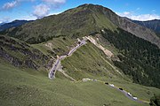 View of Wuling from the peak of Hehuanshan