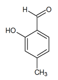 Kemia strukturo de 2-hidroksi-4-methylbenzaldehyde