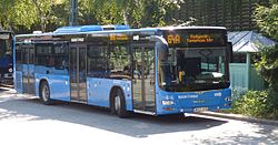 A 64A busz a Hűvösvölgy végállomásán