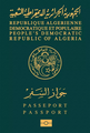 Couverture d'un passport algerien