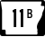 Highway 11B marker