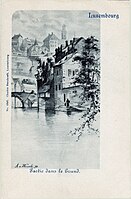Partie dans le Grund (1898), ansichtkaart