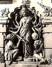 As per legend, the family deity of the Bhosles, goddess Bhavani gave a divine sword to Shivaji.