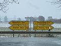 Schild B1 und B444