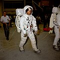 Aldrin trénuje spolu s Neilom Armstrongom výstup na mesačný povrch, apríl 1969