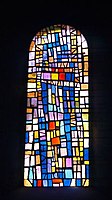 Glasraam van Bissière in de kerk Eglise de Cornol (1958)