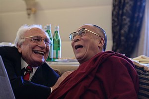 Tenzin Gyatso, 14th Dalai Lama with Marco Pannella