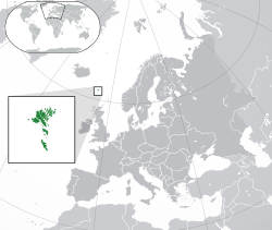 Location of Faroe Islands