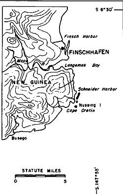 Map of Finschhafen