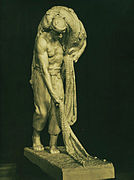 Pêcheur ramassant ses filets, prix Chenavard de l’École nationale supérieure des beaux-arts, Paris, (statue en plâtre, 1933).
