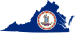 Flag-map of Virginia.svg