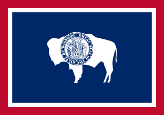 Wyoming uses a bison in its state flag