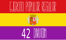 Flag of the 42 Division Spanish Popular Army.svg