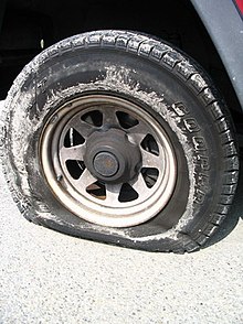 A flat tire