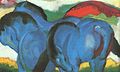 Τα μικρά γαλάζια άλογα, 1911, Στουτγκάρδη, Staatsgalerie