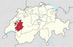 Kantoni sijaitsee Länsi-Sveitsissä.