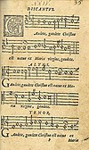Originalnotblad med en av de mest kända sångerna, Gaudete