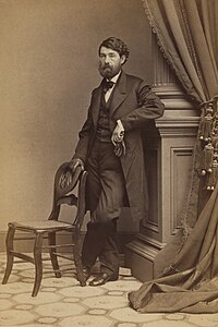 George N. Barnard, by Mathew Brady (restored by Adam Cuerden)