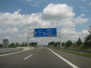 Die A 11 am Kreuz Uckermark