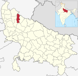 Vị trí của Huyện Moradabad