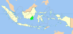 Provinsens läge i Indonesien.