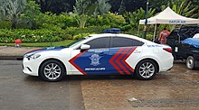 An Indonesian traffic police highway patrol car Indonesian traffic police car.jpg