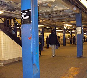 Column and sign on the IND platform