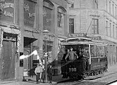 クリスチャニア市営軌道会社の路面電車（1901年撮影）