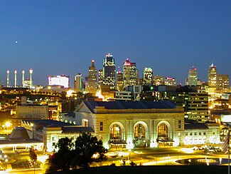 Union Station and downtown Kansas City
