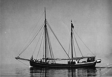 El quetx Marie navegant pel Bàltic als anys 1930