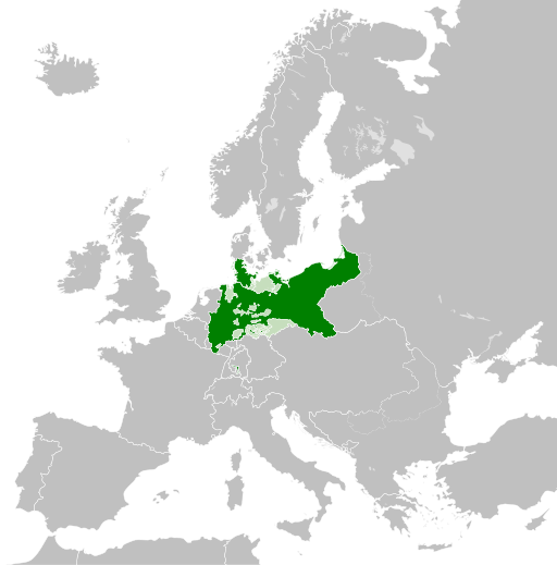 The Kingdom of Prussia at its territorial peak in 1870