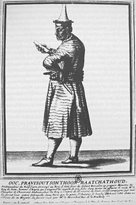 Kosa Pan wearing lomphok, 1686