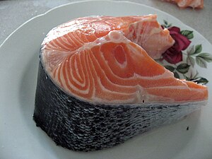 piece of salmon