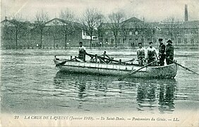 Die Genietruppe half bei den Hilfsmaßnahmen in L’Île-Saint-Denis