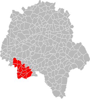 Lage der CC du Pays de Richelieu im Département Indre-et-Loire
