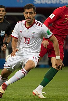 Majid Hosseini at IRNPOR match 2018 FIFA World Cup.jpg