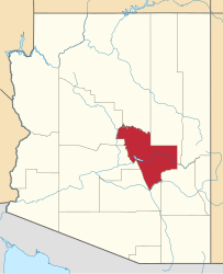 Contea di Gila – Mappa