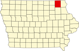 Contea di Winneshiek – Mappa