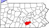 Карта штата с выделением округа Камберленд