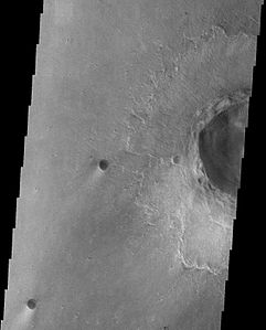 Westliche Seite des Kraters