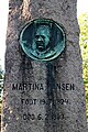 Martina Hansens gravminne ved Gamlebyen gravlund. Foto: C. Hill, 2012