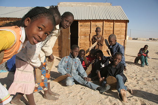 Niños de una escuela de Mauritania.