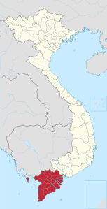 Delta del Mekong – Localizzazione